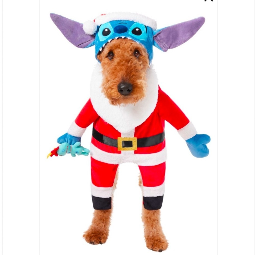 New Stitch Santa Dog Costume XXL